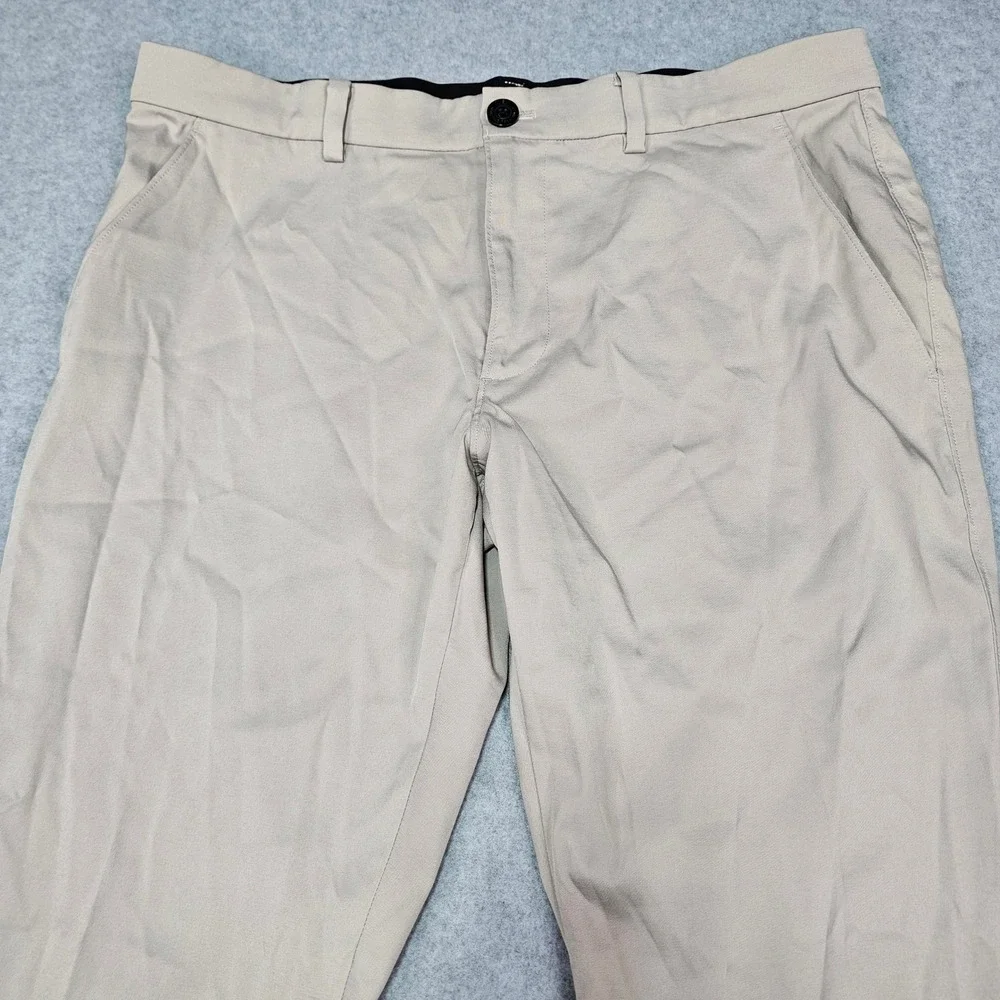 MSX by Michael Strahan Mens Khaki Performance Chino Pants‎ 36x30 Stretch Tan